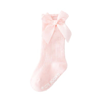 Load image into Gallery viewer, Baby Kid Girls Letters Color-blocking Bow Print Accessories Socks Wholesale 693010373
