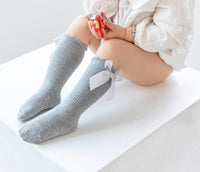 Load image into Gallery viewer, Baby Kid Girls Letters Color-blocking Bow Print Accessories Socks Wholesale 693010373
