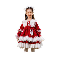 Load image into Gallery viewer, Baby Kid Girls Bow Lace Embroidered Dressy Birthday Party Dresses Princess Dresses Wholesale 694610241
