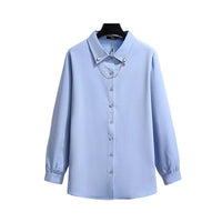 Load image into Gallery viewer, Women Solid Color Blouses Wholesale 69689416
