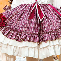 Load image into Gallery viewer, 2 Pieces Set Baby Kid Girls Dressy Birthday Party Checked Embroidered Dresses Princess Dresses Love heart And Bow Jackets Outwears Wholesale 253610228
