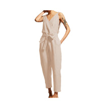 Load image into Gallery viewer, Women Solid Color Ribbon Jumpsuits Wholesale 71189471
