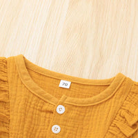 Load image into Gallery viewer, Baby Kid Girls Solid Color Bow Rompers Wholesale 72399963
