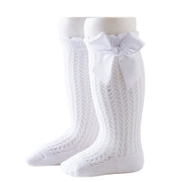 Load image into Gallery viewer, Baby Girls Solid Color Bow Accessories Socks Wholesale 22030245

