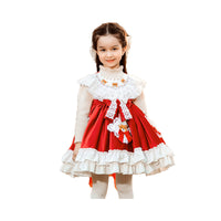 Load image into Gallery viewer, Baby Kid Girls Cartoon Bow Lace Embroidered Birthday Party Dresses Princess Dresses Wholesale 780110233
