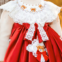 Load image into Gallery viewer, Baby Kid Girls Cartoon Bow Lace Embroidered Birthday Party Dresses Princess Dresses Wholesale 780110233
