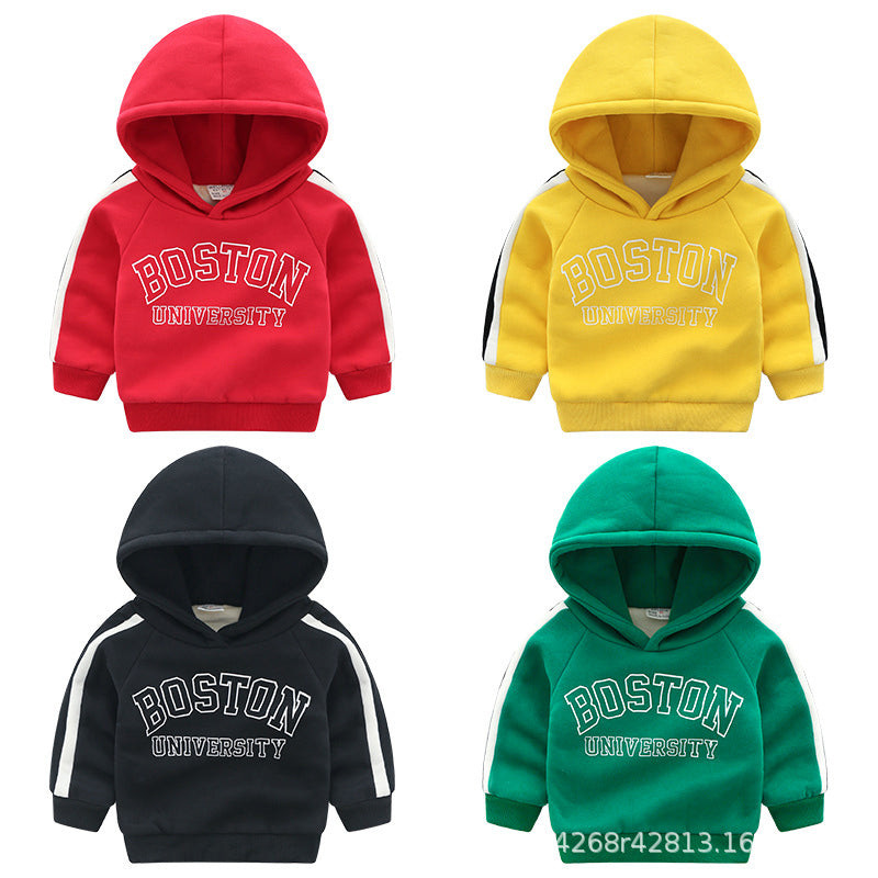 Kid Unisex Striped Letters Hoodies Swearshirts Wholesale 78808393