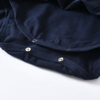 Load image into Gallery viewer, 2 Pieces Set Baby Kid Girls Striped Color-blocking Bow Rompers Solid Color Pants Wholesale 78919694
