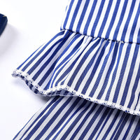 Load image into Gallery viewer, 2-Piece Baby Toddler Girl Drawstring Cami Top With Shorts Stripe Outfit Wholesale 48042805
