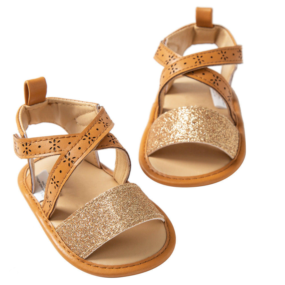 Baby Girl Soft Sole Roman Sandals  Wholesale 14601885