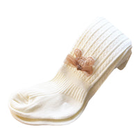 Load image into Gallery viewer, Baby Kid Girls Solid Color Bow Muslin&amp;Ribbed Leggings Wholesale 54277580

