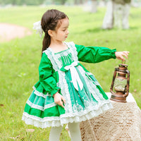 Load image into Gallery viewer, Baby Kid Girls Bow Lace Embroidered Birthday Party Dresses Princess Dresses Wholesale 826910254
