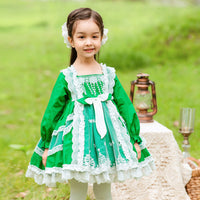Load image into Gallery viewer, Baby Kid Girls Bow Lace Embroidered Birthday Party Dresses Princess Dresses Wholesale 826910254
