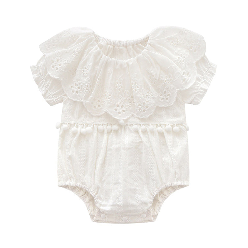 Baby Girls Solid Color Rompers Wholesale 838710835