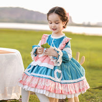 Load image into Gallery viewer, Baby Kid Girls Bow Lace Dressy Birthday Party Dresses Princess Dresses Wholesale 859510286
