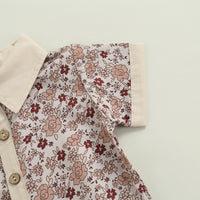Load image into Gallery viewer, 2 Pieces Set Baby Kid Unisex Flower Shirts And Solid Color Shorts Wholesale 861112034
