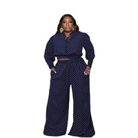 Load image into Gallery viewer, 2 Pieces Set Women Polka dots Print Wholesale 86689418
