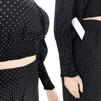 Load image into Gallery viewer, 2 Pieces Set Women Polka dots Print Wholesale 86689418
