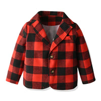 Load image into Gallery viewer, Baby Kid Boys Checked Dressy Blazers Jackets Outwears Wholesale 87069285
