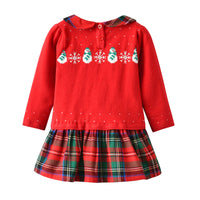 Load image into Gallery viewer, Baby Kid Girls Checked Crochet Dresses And Bow Headwear Wholesale 88139666
