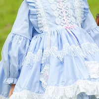 Load image into Gallery viewer, Baby Kid Girls Bow Lace Embroidered Dressy Birthday Party Dresses Princess Dresses Wholesale 882110251
