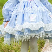 Load image into Gallery viewer, Baby Kid Girls Bow Lace Embroidered Dressy Birthday Party Dresses Princess Dresses Wholesale 882110251
