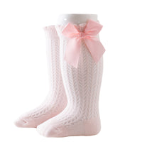 Load image into Gallery viewer, Baby Girls Solid Color Bow Accessories Socks Wholesale 22030245
