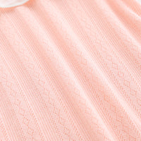 Load image into Gallery viewer, Baby Girls Solid Color Lace Muslin&amp;Ribbed Rompers Wholesale 910210879
