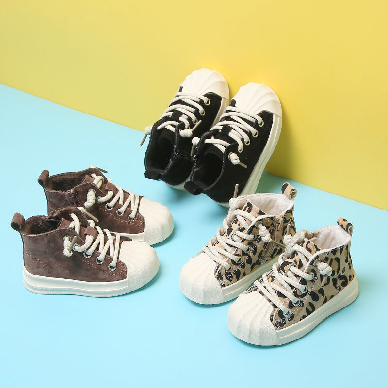 Baby Kid Girls Boys Leopard print Shoes Wholesale 923811014