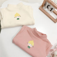 Load image into Gallery viewer, Kid Girls Cartoon Muslin&amp;Ribbed Print Tops Wholesale 92719159
