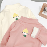 Load image into Gallery viewer, Kid Girls Cartoon Muslin&amp;Ribbed Print Tops Wholesale 92719159
