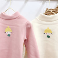 Load image into Gallery viewer, Kid Girls Cartoon Muslin&amp;Ribbed Print Tops Wholesale 92719159

