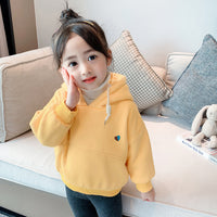 Load image into Gallery viewer, Baby Kid Girls Love heart Embroidered Hoodies Swearshirts Wholesale 94428822
