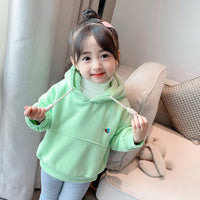 Load image into Gallery viewer, Baby Kid Girls Love heart Embroidered Hoodies Swearshirts Wholesale 94428822

