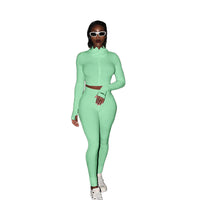 Load image into Gallery viewer, 2 Pieces Set Women Sports Solid Color Wholesale 94879434
