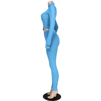 Load image into Gallery viewer, 2 Pieces Set Women Sports Solid Color Wholesale 94879434
