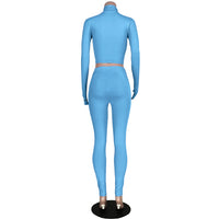 Load image into Gallery viewer, 2 Pieces Set Women Sports Solid Color Wholesale 94879434
