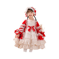 Load image into Gallery viewer, Baby Kid Girls Flower Bow Lace Embroidered Dressy Birthday Party Dresses Princess Dresses Wholesale 956610278
