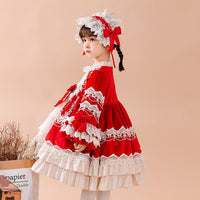 Load image into Gallery viewer, Baby Kid Girls Flower Bow Lace Embroidered Dressy Birthday Party Dresses Princess Dresses Wholesale 956610278
