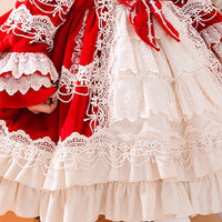 Load image into Gallery viewer, Baby Kid Girls Flower Bow Lace Embroidered Dressy Birthday Party Dresses Princess Dresses Wholesale 956610278
