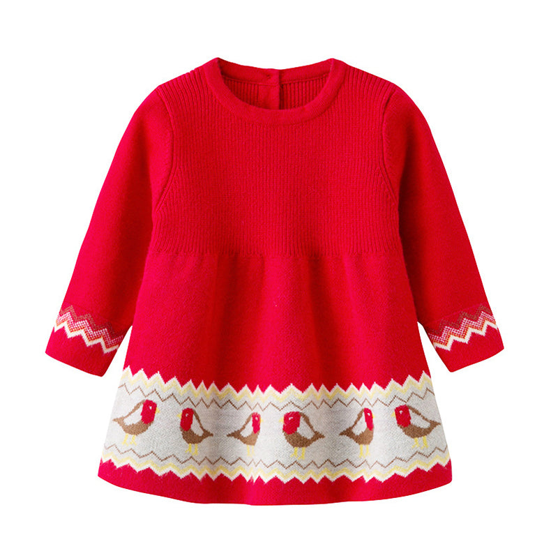 Baby Kid Girls Animals Crochet Birthday Dresses Wholesale 96099535