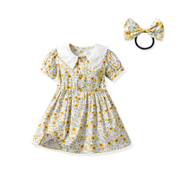 Load image into Gallery viewer, Baby Kid Girls Flower Print Dresses Wholesale 963613530
