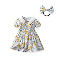 Load image into Gallery viewer, Baby Kid Girls Flower Print Dresses Wholesale 963613530
