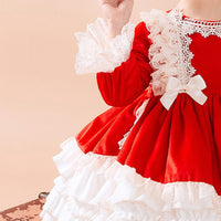 Load image into Gallery viewer, Baby Kid Girls Bow Lace Dressy Birthday Party Spanish Dresses Princess Dresses Wholesale 967410276
