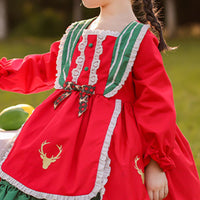 Load image into Gallery viewer, Baby Kid Girls Animals Bow Print Dressy Birthday Party Spanish Dresses Princess Dresses Wholesale 969810290
