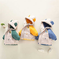 Load image into Gallery viewer, Baby Kid Boys Color-blocking Dinosaur Coats Wholesale 97789195
