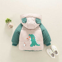 Load image into Gallery viewer, Baby Kid Boys Color-blocking Dinosaur Coats Wholesale 97789195

