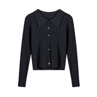 Load image into Gallery viewer, Women Solid Color Muslin&amp;Ribbed Knitwear Cardigan Wholesale 97819310
