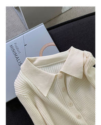 Load image into Gallery viewer, Women Solid Color Muslin&amp;Ribbed Knitwear Cardigan Wholesale 97819310
