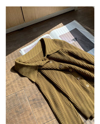 Load image into Gallery viewer, Women Solid Color Muslin&amp;Ribbed Knitwear Cardigan Wholesale 97819310
